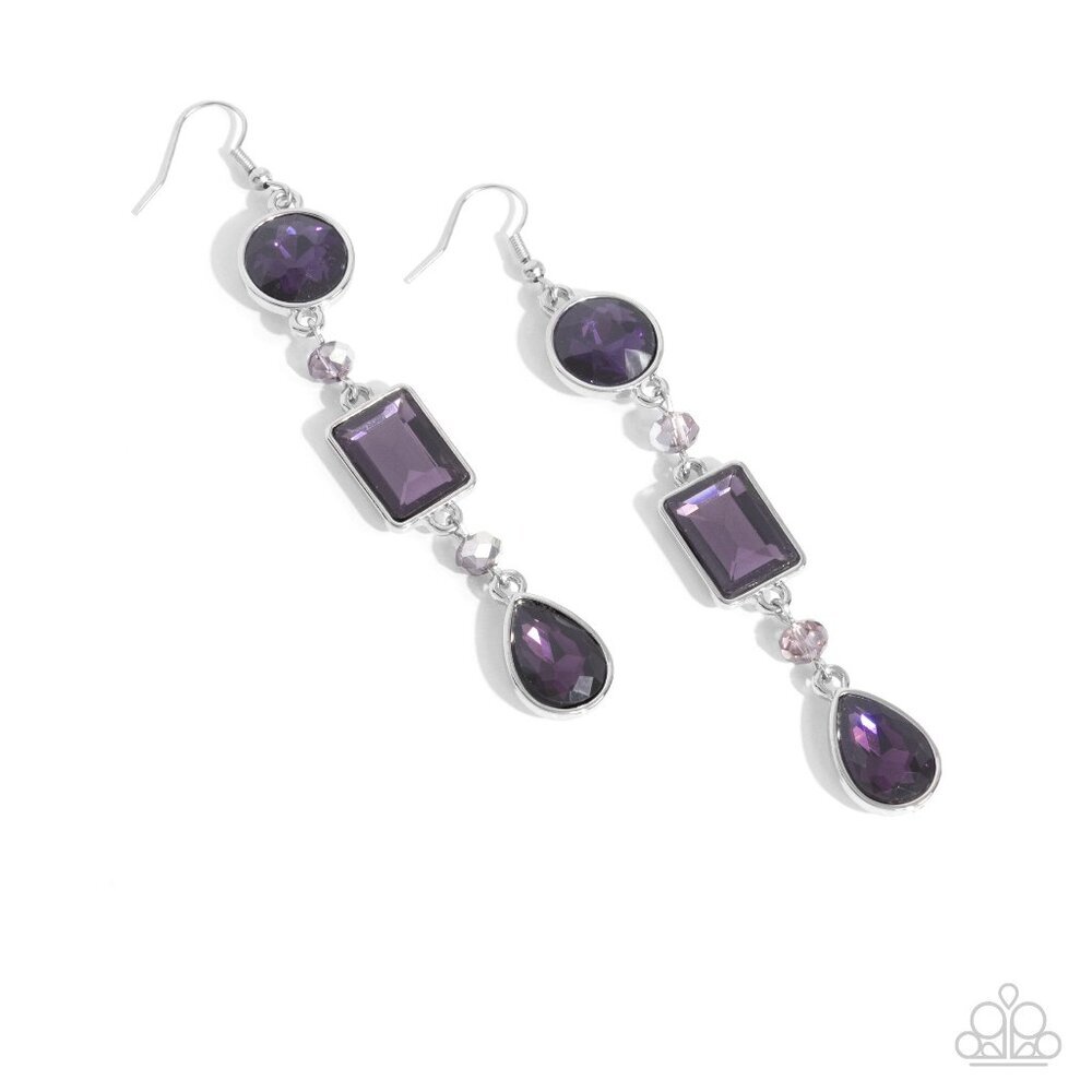 Complete Charisma - Purple Earrings - Picture 2 of 2